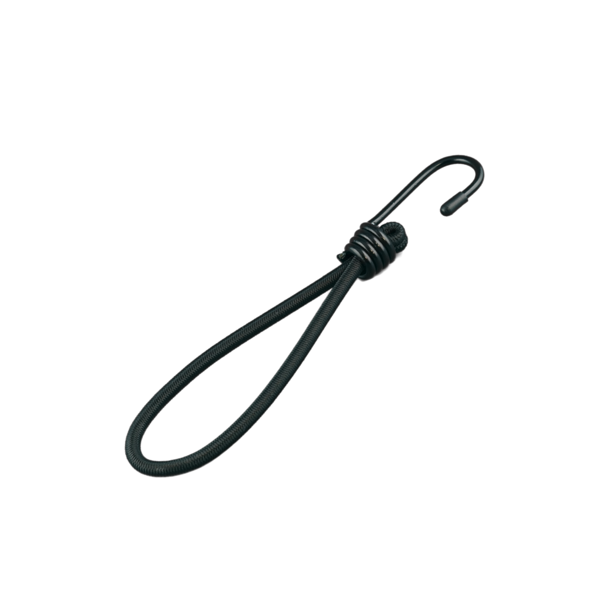 สายรัดยางยืดแบบห่วง ECSAI ตะขอเหล็ก ขนาด 6 มม. ยาว 15 ซม. สีดำ (แพ็ค 6 ชิ้น)_1